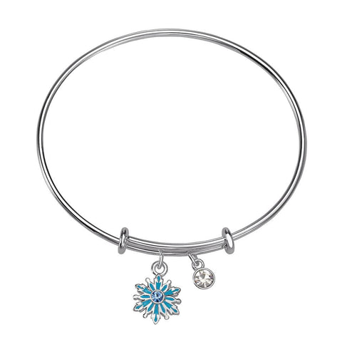 Children's Frozen Snowflake Silver Plated Adjustable Bracelet.
