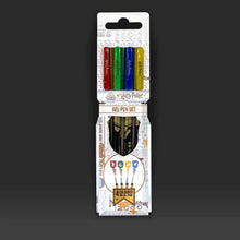 Load image into Gallery viewer, Harry Potter Hogwarts Shield Gel Pen Set.