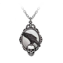 Load image into Gallery viewer, Alchemy Gothic Reflections Of Poe Pewter Pendant.