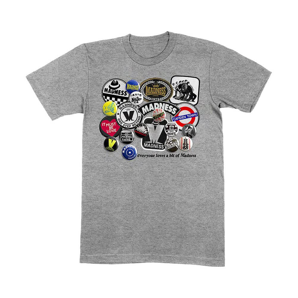 Men's Madness 'Everyone Loves a Bit' Grey Crew Neck T-Shirt.