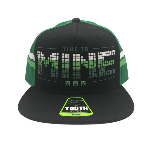 Youth Minecraft Time to Mine Snapback Cap.