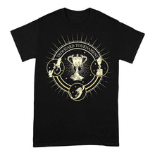 Load image into Gallery viewer, Harry Potter Triwizard Seal Black Crew Neck T-Shirt.