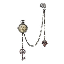 Load image into Gallery viewer, Alchemy Gothic Uncle Albert&#39;s Timepiece Earring.