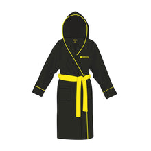 Load image into Gallery viewer, Nirvana Smiley Logo Black Adult Fleece Dressing Gown.