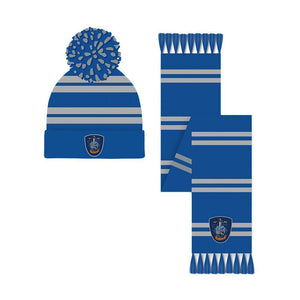 Harry Potter Ravenclaw Crest Bobble Hat and Scarf.