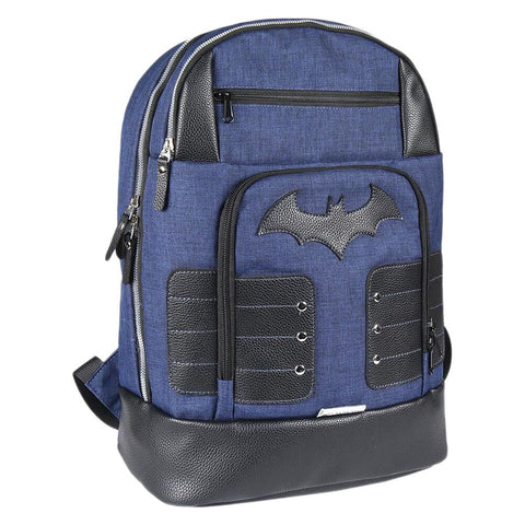 Batman Logo Blue Laptop Backpack.