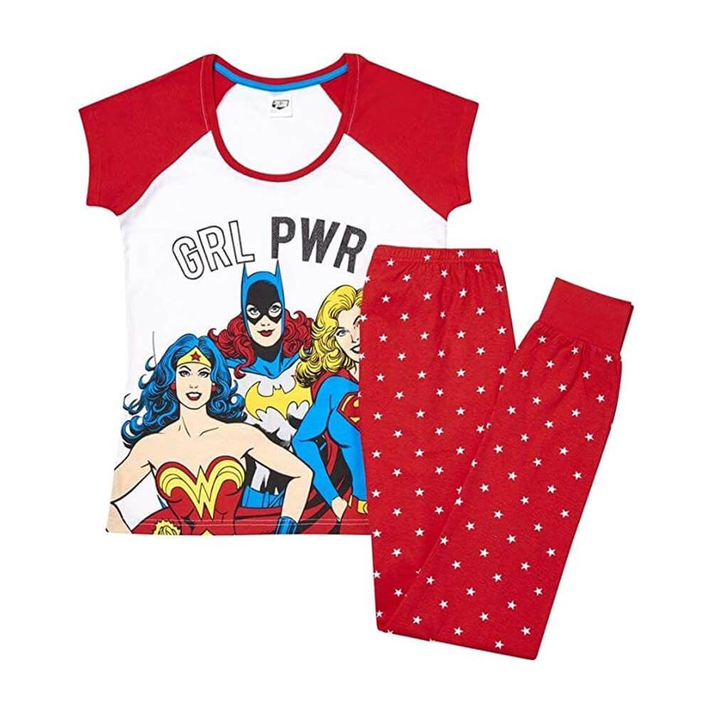 Women's DC Comics Superheroines Girl Power Pyjama Set.