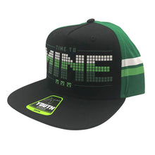 Load image into Gallery viewer, Youth Minecraft Time to Mine Snapback Cap.