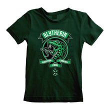 Load image into Gallery viewer, Children&#39;s Harry Potter Comic Style Slytherin Crew Neck T-Shirt.