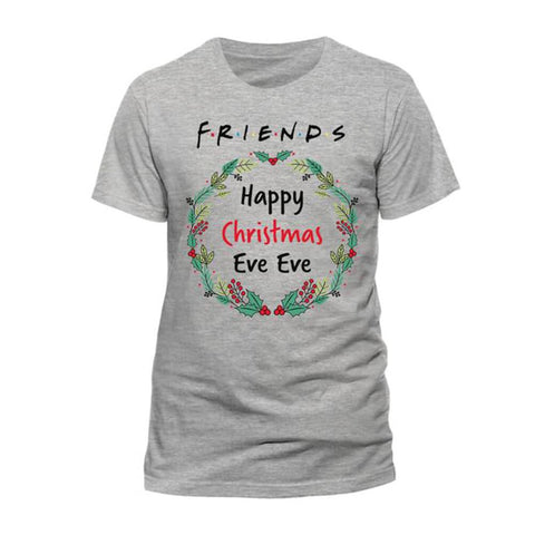 Women's Friends Happy Christmas Eve Eve Fitted T-Shirt
