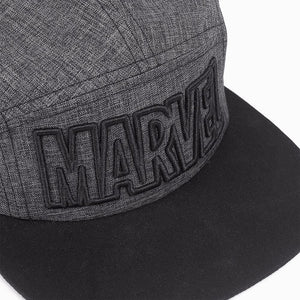 Marvel Embroidered Logo Grey Snapback Cap.