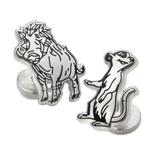 Load image into Gallery viewer, Disney Lion King Timon and Pumba Cufflinks.