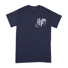 Load image into Gallery viewer, Harry Potter Logo Navy Crew Neck T-Shirt.