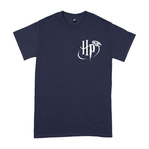 Harry Potter Logo Navy Crew Neck T-Shirt.