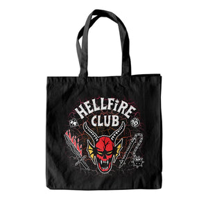 Stranger Things Hellfire Club Black Tote Bag.