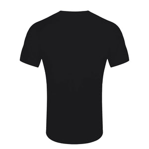 Men's Def Leppard Vintage Circle Black Crew Neck T-Shirt.