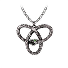 Load image into Gallery viewer, Alchemy Gothic Eve&#39;s Triquetra Pewter Pendant