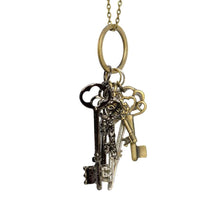 Load image into Gallery viewer, Keys to the Kingdom Charm Pendant Necklace.