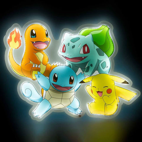 Pokemon Character Group Neon Wall Light
