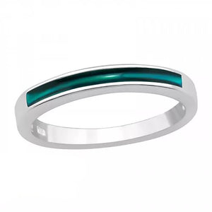 Sterling Silver Band Mood Ring.