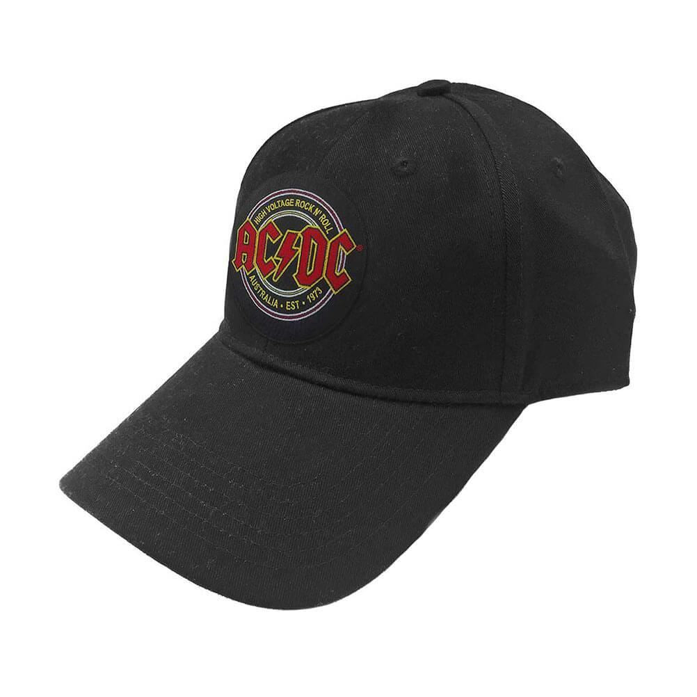 AC/DC Est 1973 Logo Badge Black Baseball Cap