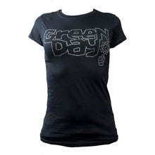 Load image into Gallery viewer, Women&#39;s Green Day Flowerpot Diamante T-Shirt.