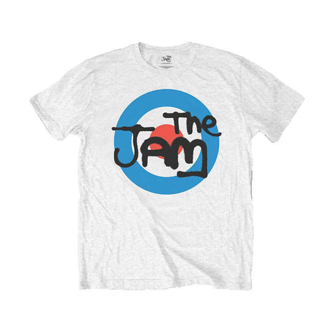 Children's The Jam Spray Target Logo White Crew Neck T-Shirt.