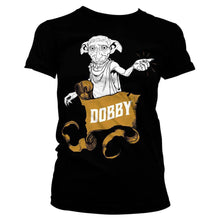 Load image into Gallery viewer, Women&#39;s Harry Potter Dobby the House Elf Fitted T-Shirt.