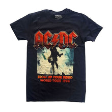 Load image into Gallery viewer, Men&#39;s AC/DC Blow Up Your Video Distressed Black T-Shirt.
