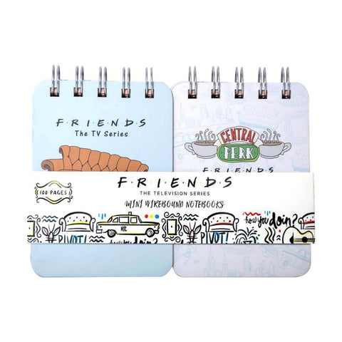 Friends Mini Wirebound Notebooks.
