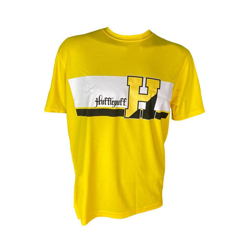 Harry Potter Hufflepuff Track & Field Yellow Crew Neck T-Shirt