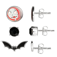 Load image into Gallery viewer, The Nightmare Before Christmas 3 Piece Stud Earring Set.