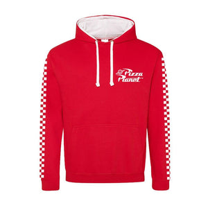 Disney Toy Story Pizza Planet Red Pullover Hoodie.